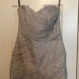 Strapless tulle dress